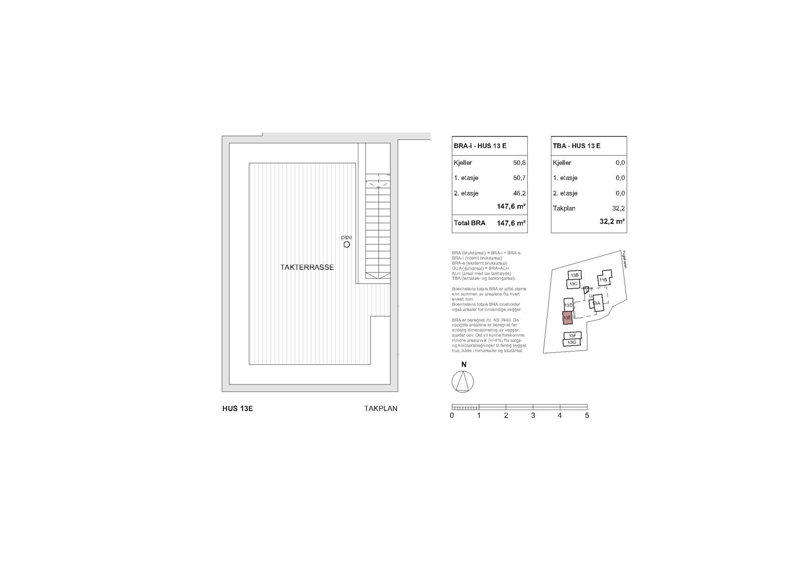 Takplan - Fugleliveien 13E Galleribilde