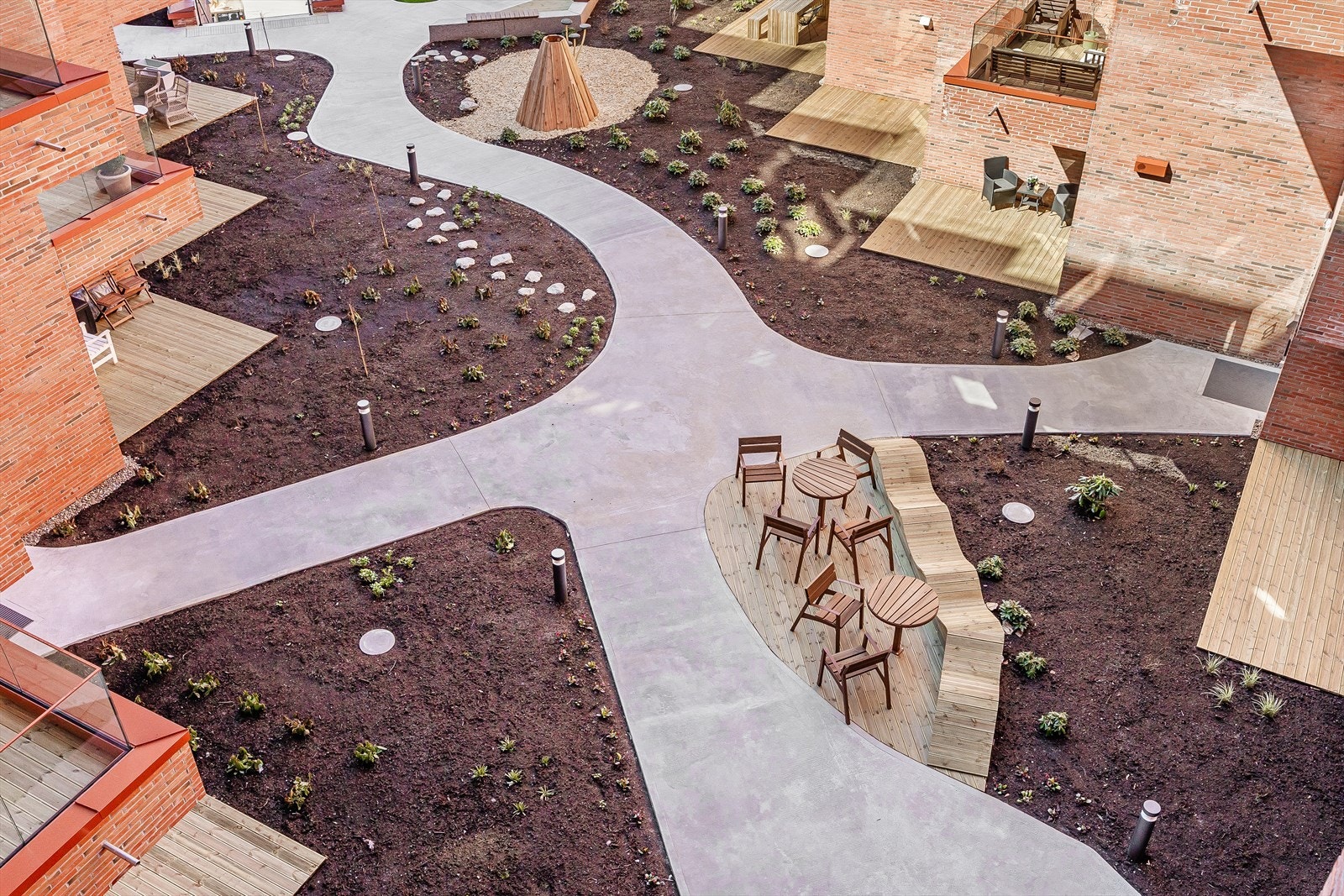 Fellesområdet for beboerne i Ankeret. Galleribilde