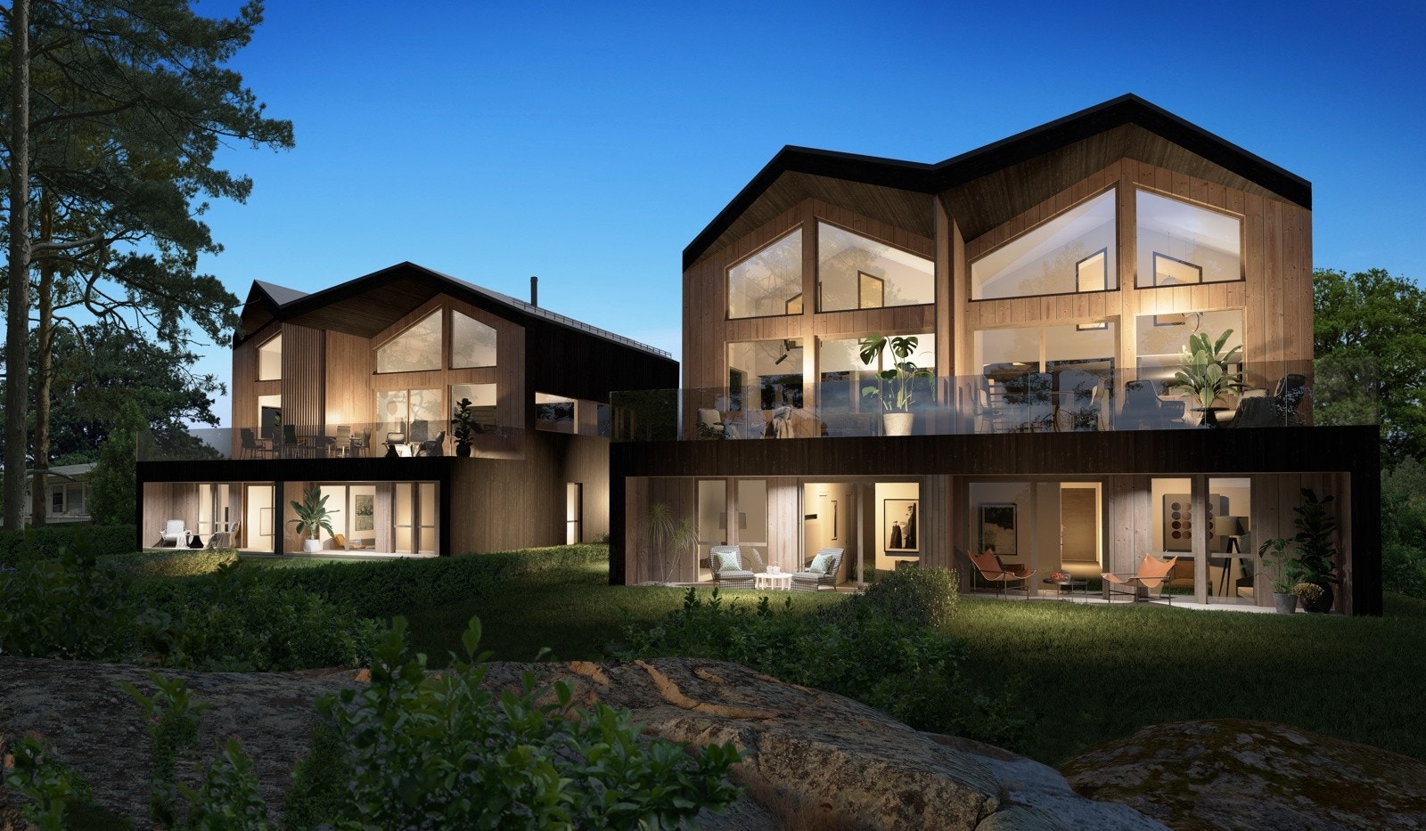 Velkommen til Lystadveien 10. Her bygges 4 moderne, stilfulle og tøffe boliger. Lystad og Hystad er et område med veldig mange fasiliteter. Mulighet for hybelløsning i 1. etg Galleribilde