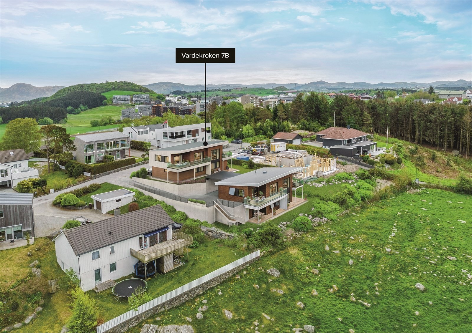 Varedekroken 7B er den bakerste boligen Galleribilde