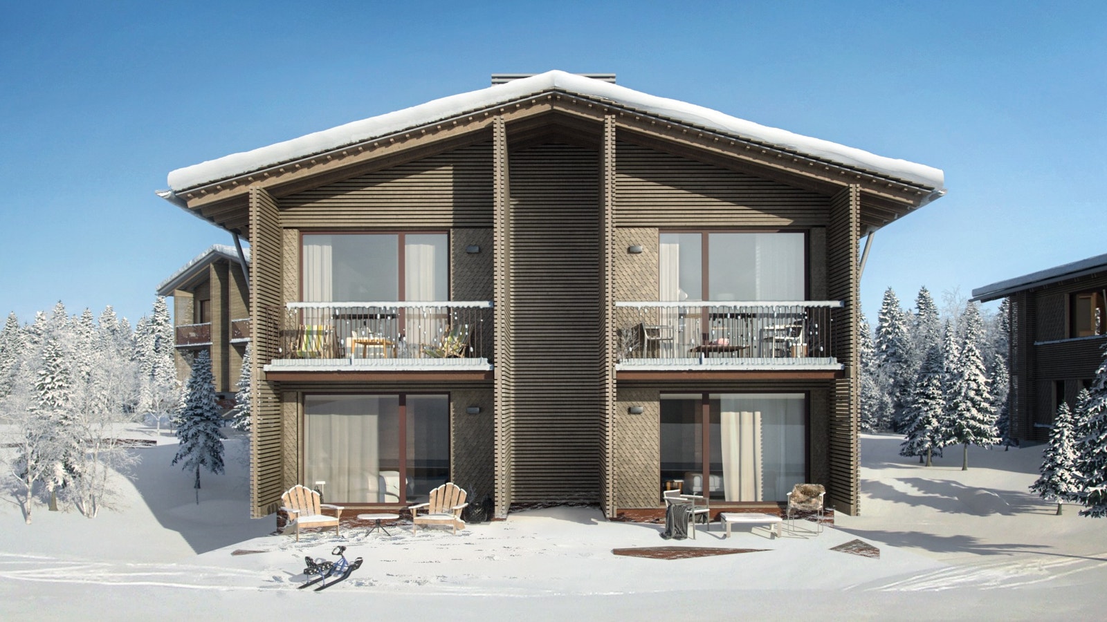 Visualisering Chalet 9 Galleribilde