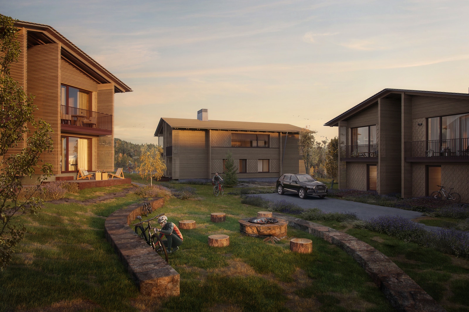 Prisbelønnede R21 arkitekter har tegnet bygningsvolumer som skiller seg ut i form, farge, materialitet og innhold. Galleribilde