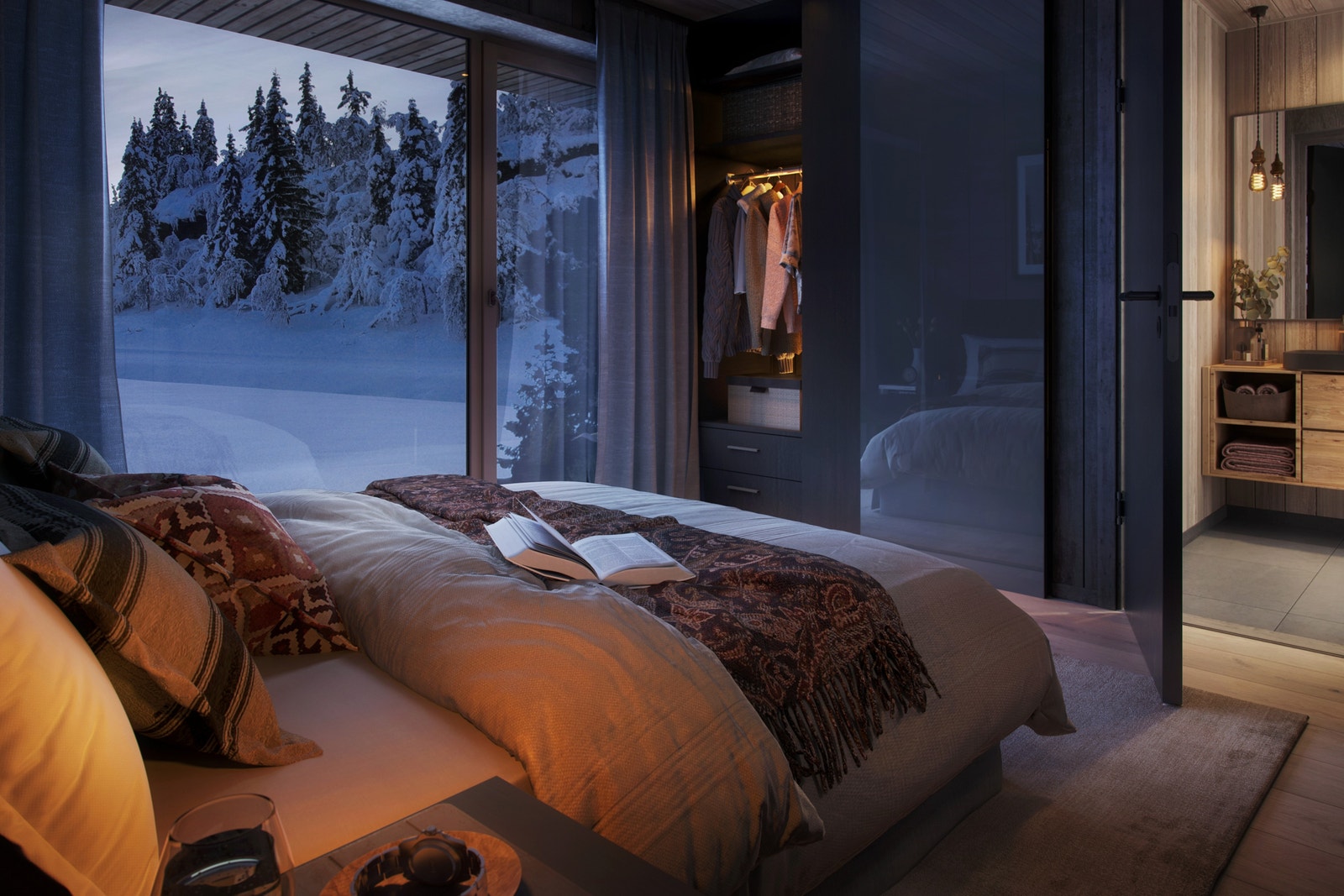 Gode soverom (mulig med 4-5 soverom), hvorav hovedsoverommet har eget bad og utgang til stor markterrasse. Galleribilde