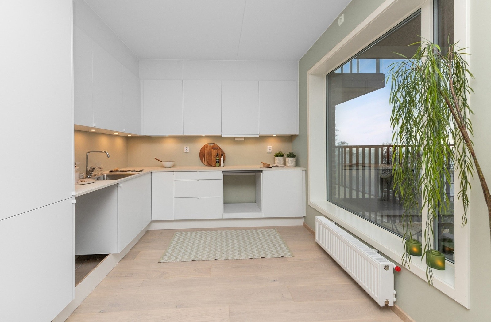 Bilde fra leilighet 166 som er innflyttingsklar. Galleribilde