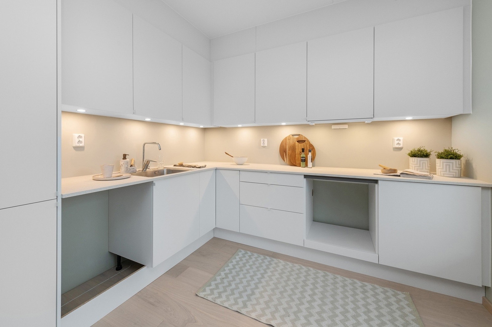 Bilde fra leilighet 166 som er innflyttingsklar. Galleribilde