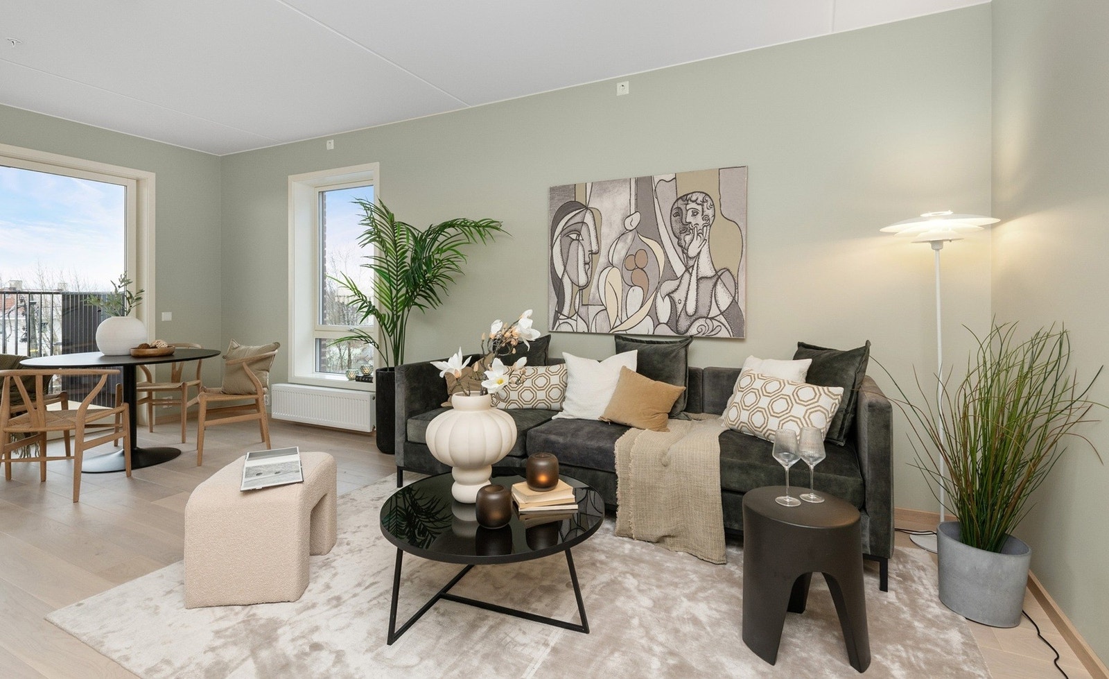 Bilde fra leilighet 166 som er innflyttingsklar. Galleribilde