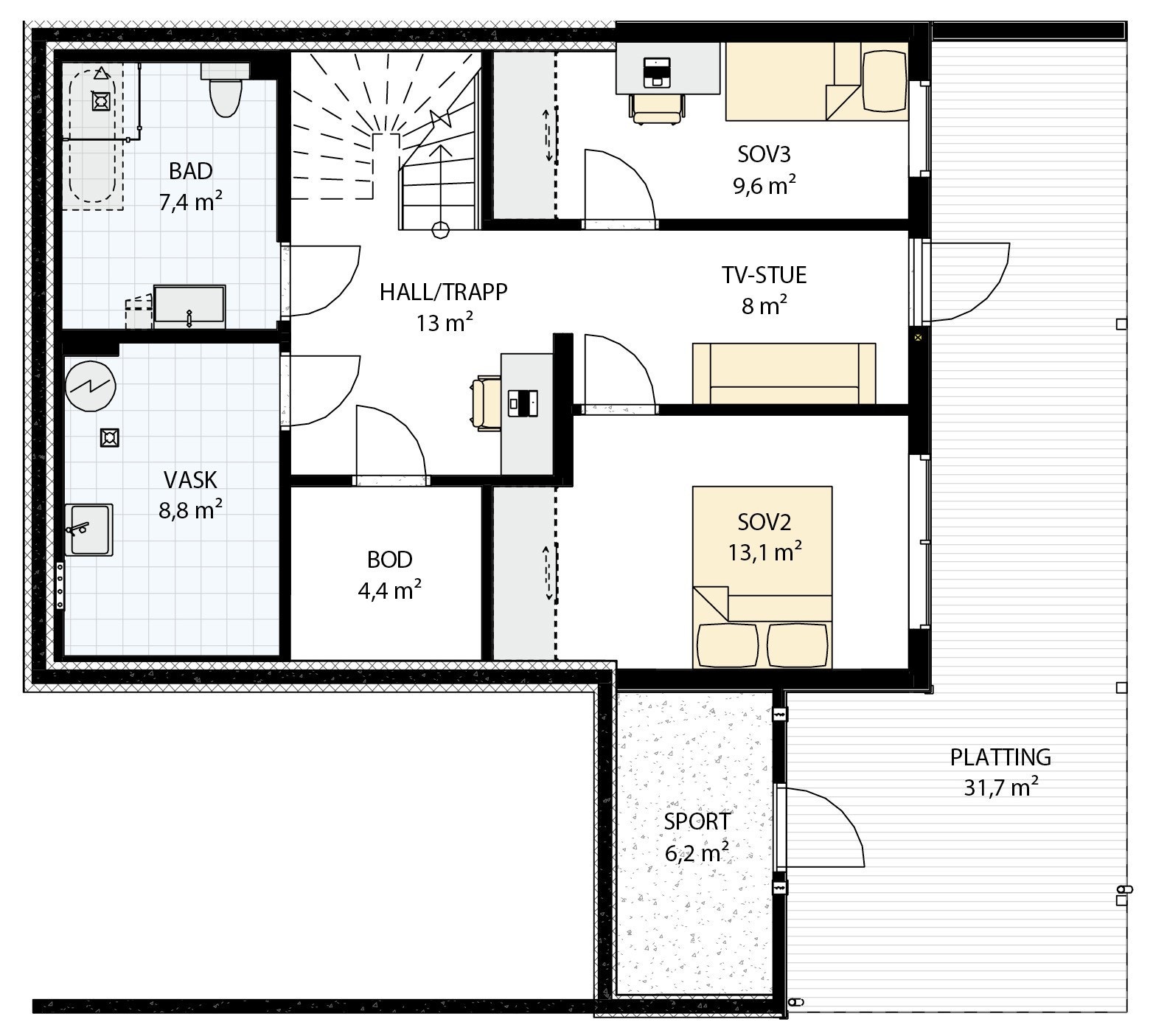 Plan U etg. - Blåbærslynga nr. 30 Galleribilde