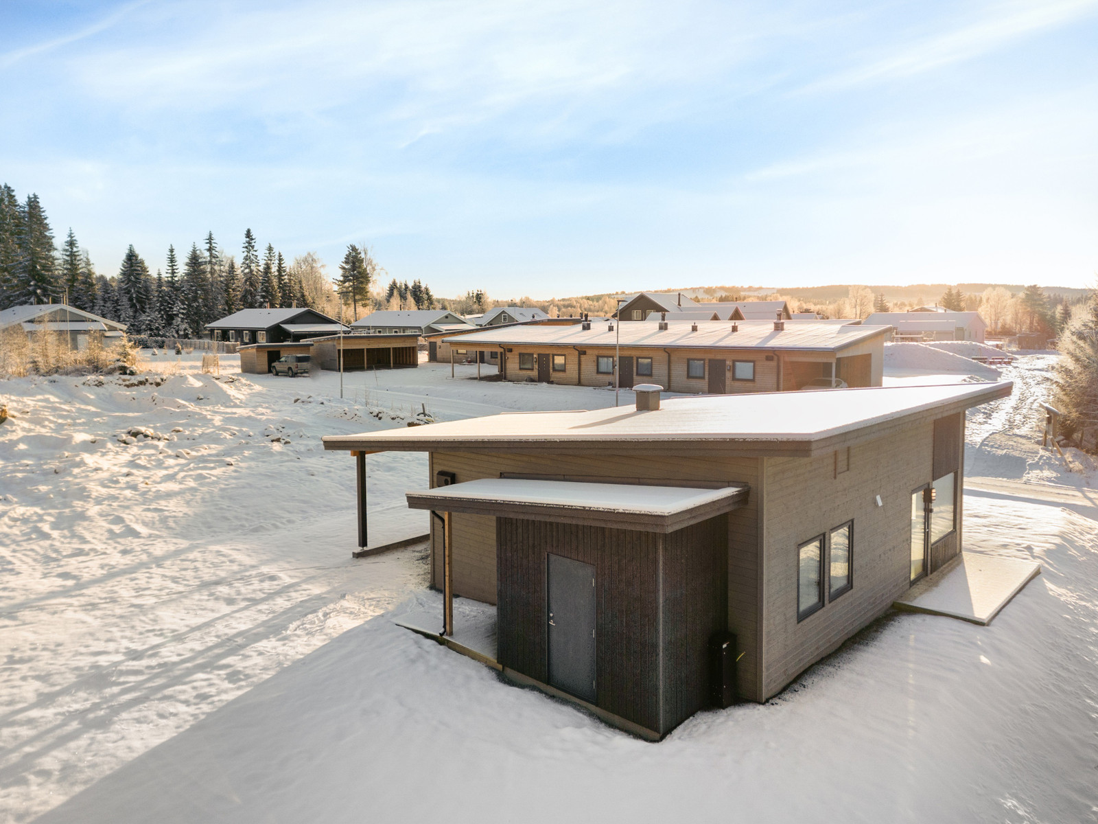 Fasade_Utebod_Foto av KVANT 3.0 bygd på Reinsvoll