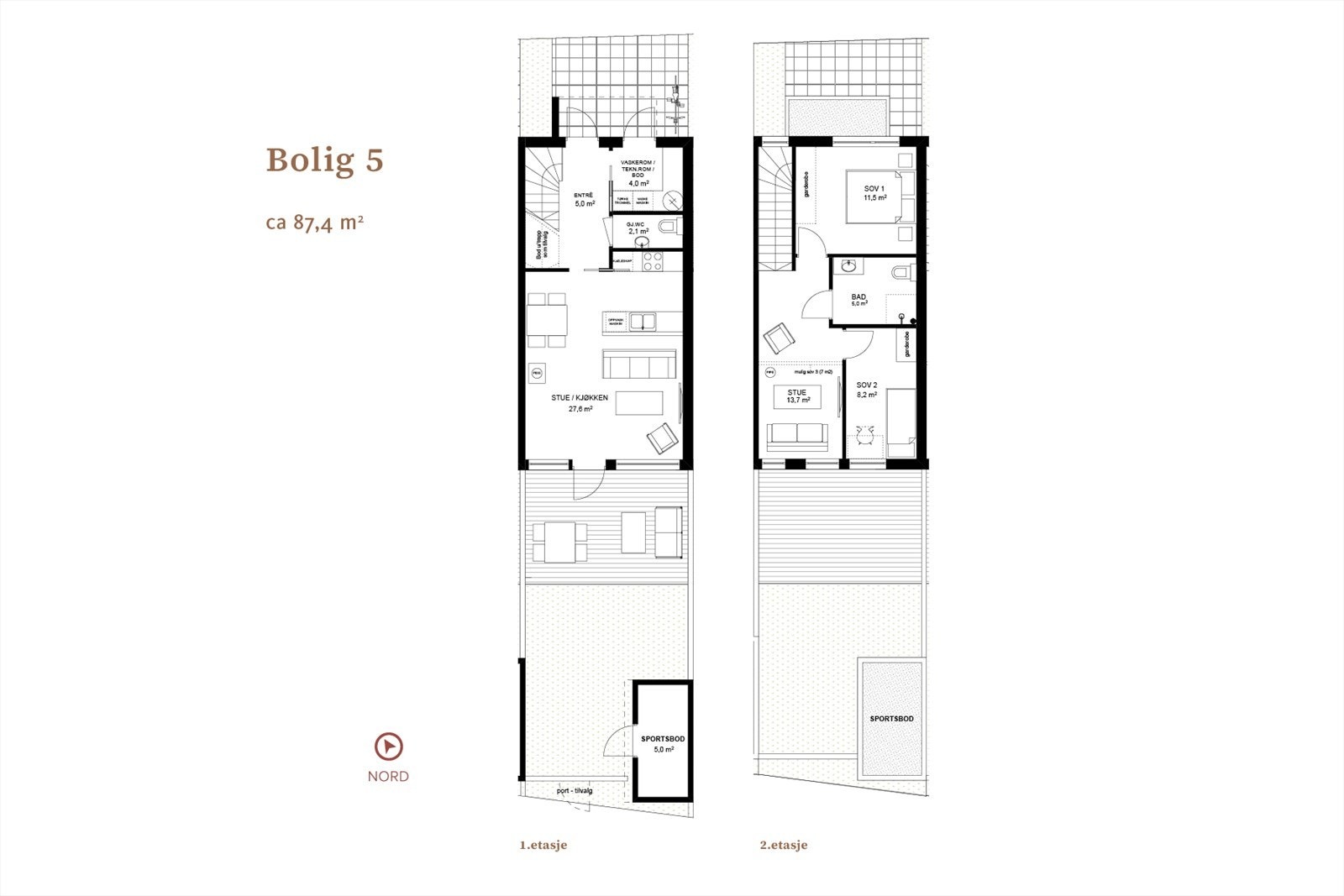 Plantegning bolig - 5 Galleribilde