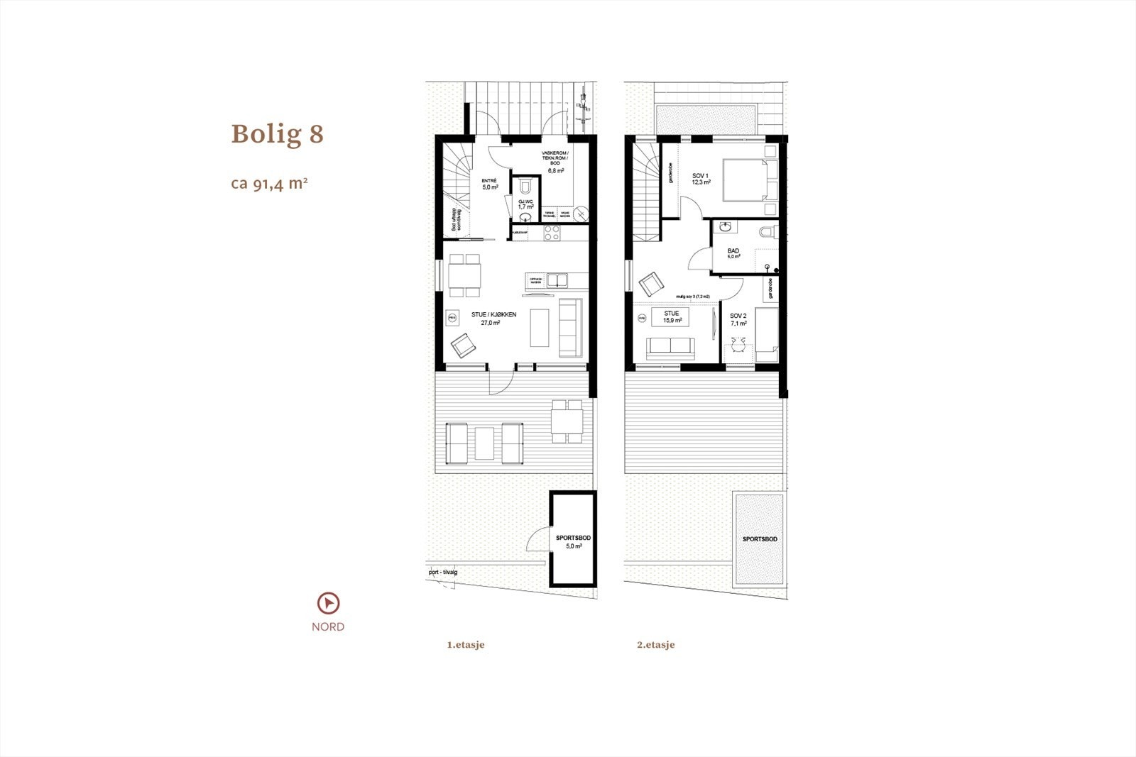 Plantegning bolig - 8 Galleribilde