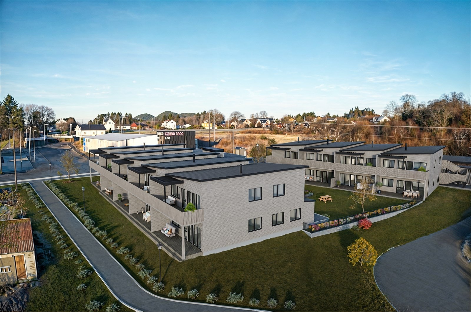 Velkommen til Mangerhagen! 18 nye leiligheter i hjertet av Manger sentrum. Galleribilde