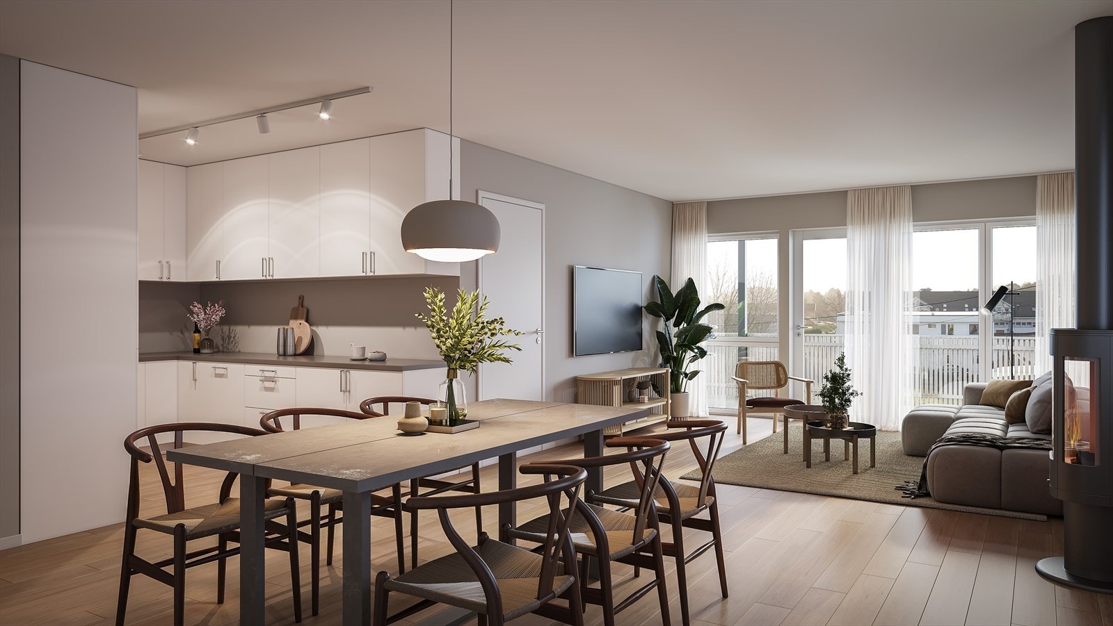 Velkommen inn i enhet 14. Romslig stue med mye lys. Galleribilde