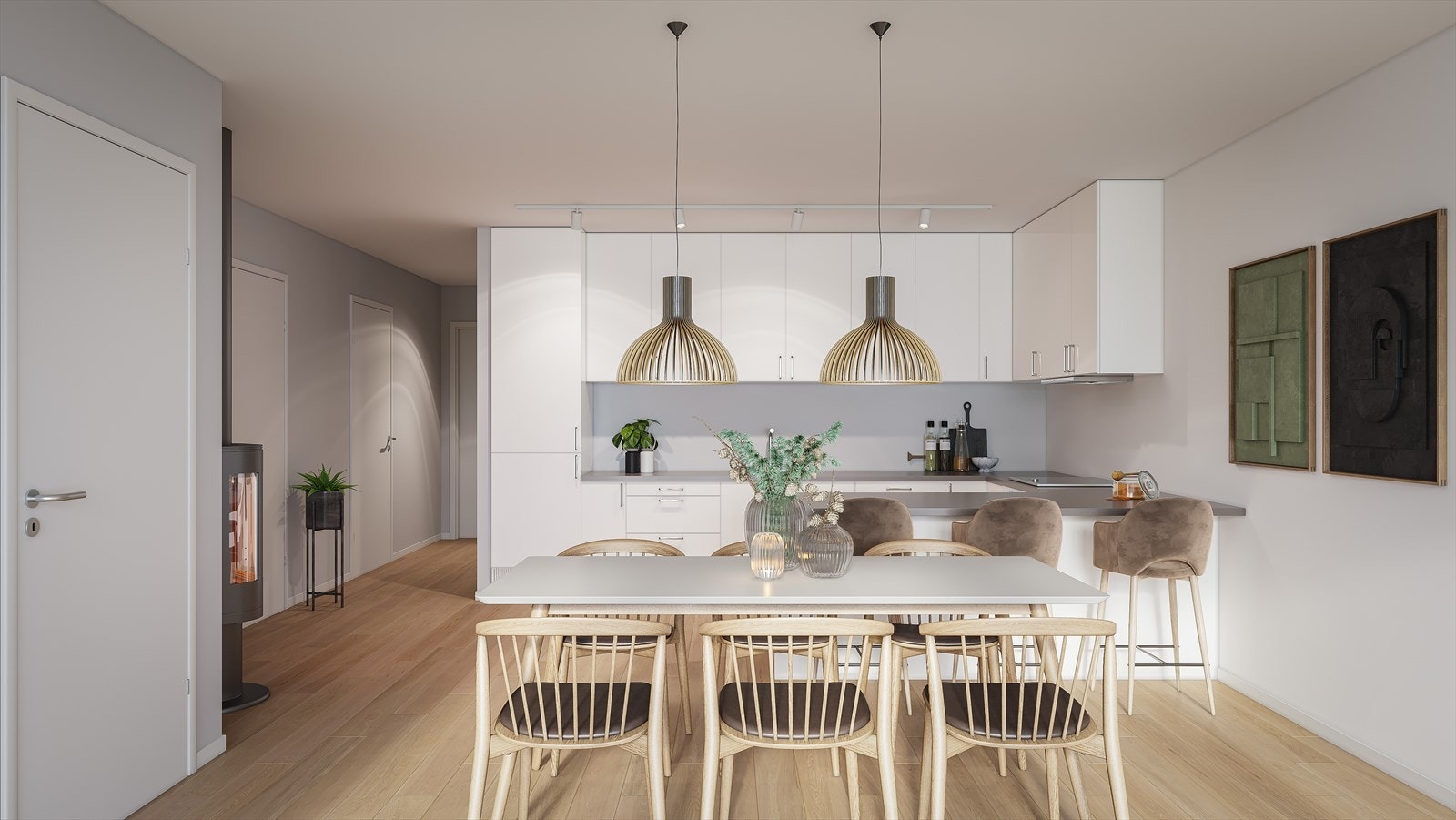 Velkommen inn i enhet 15. I prosjektet kan du velge deg ditt drømmekjøkken fra Sigdal. Galleribilde