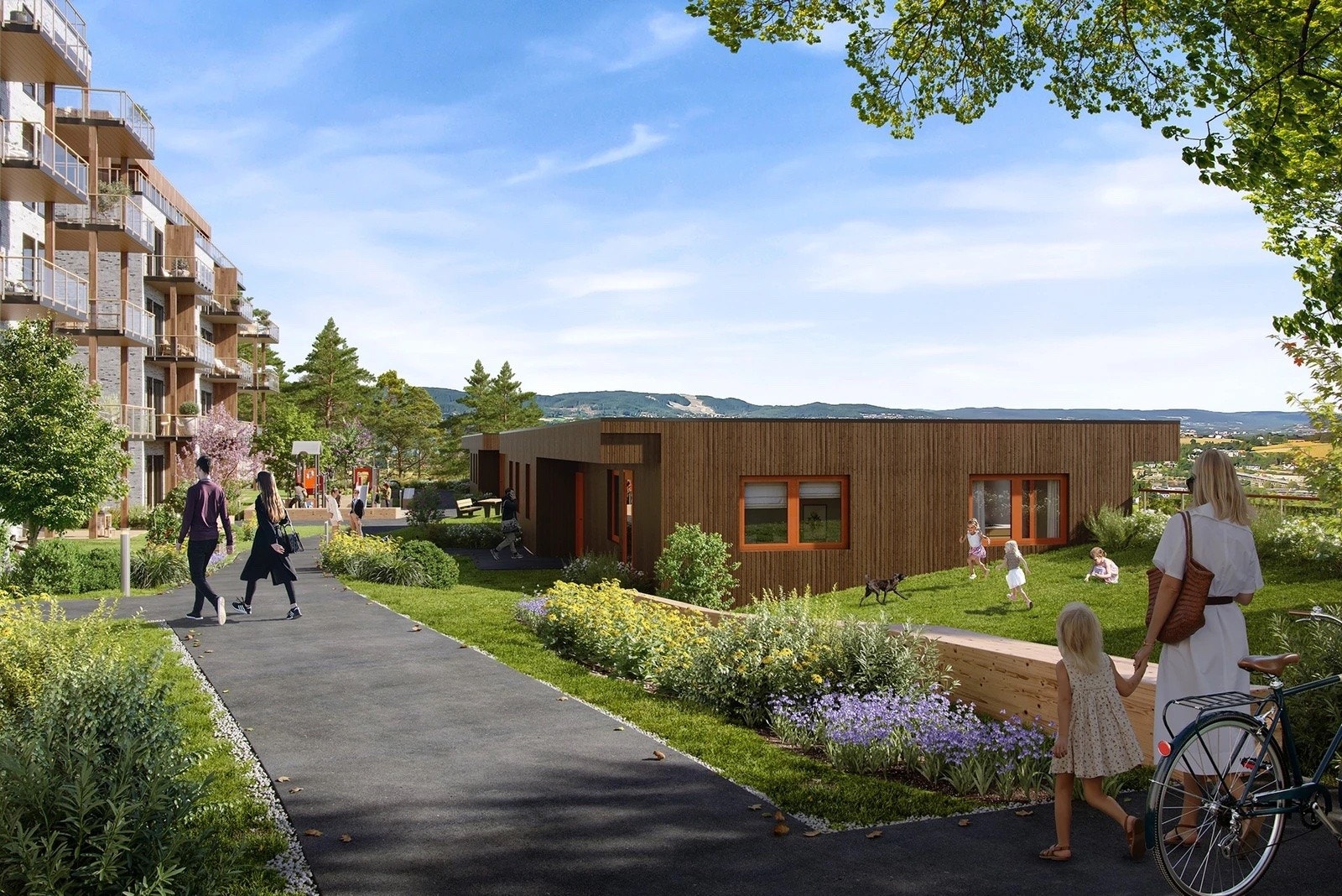 Illustrasjon: fellesarealer Galleribilde