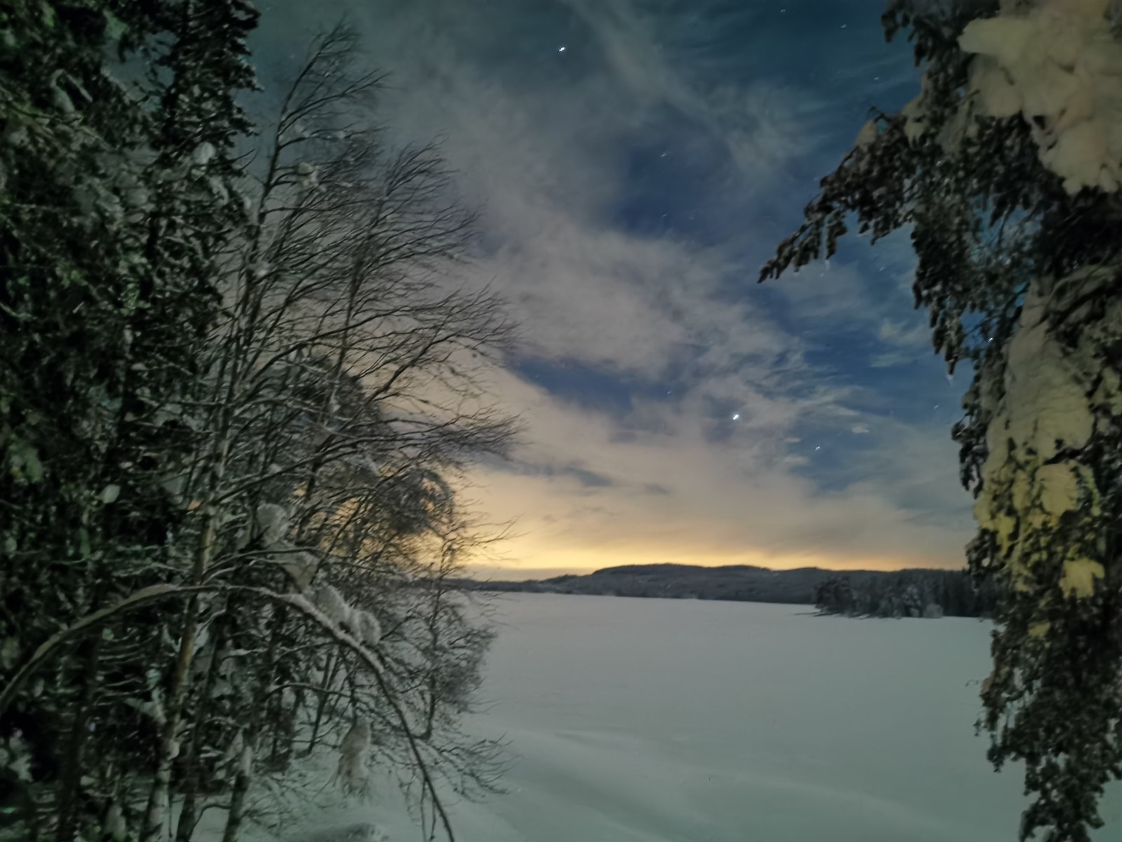 Stjerneklart ved solnedgang Galleribilde