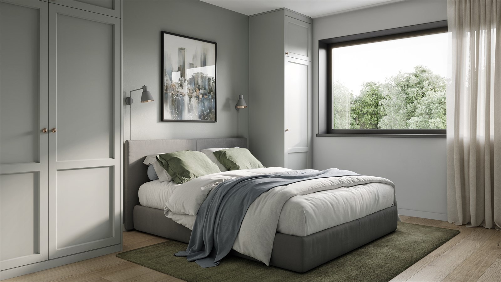 Romslig hovedsoverom. Galleribilde