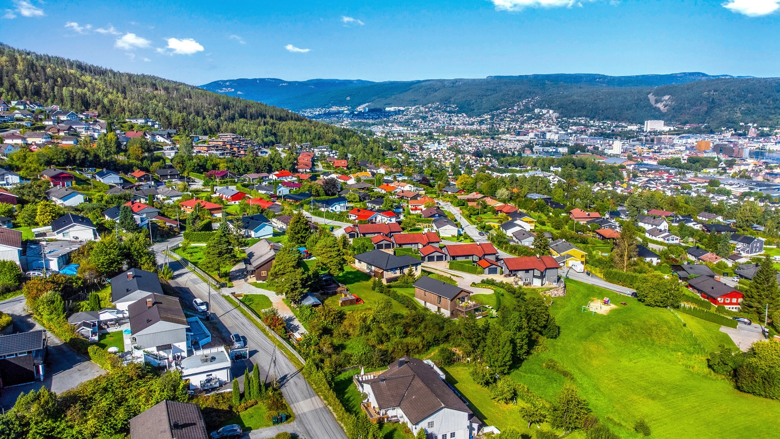 Huset vist på tomten Galleribilde