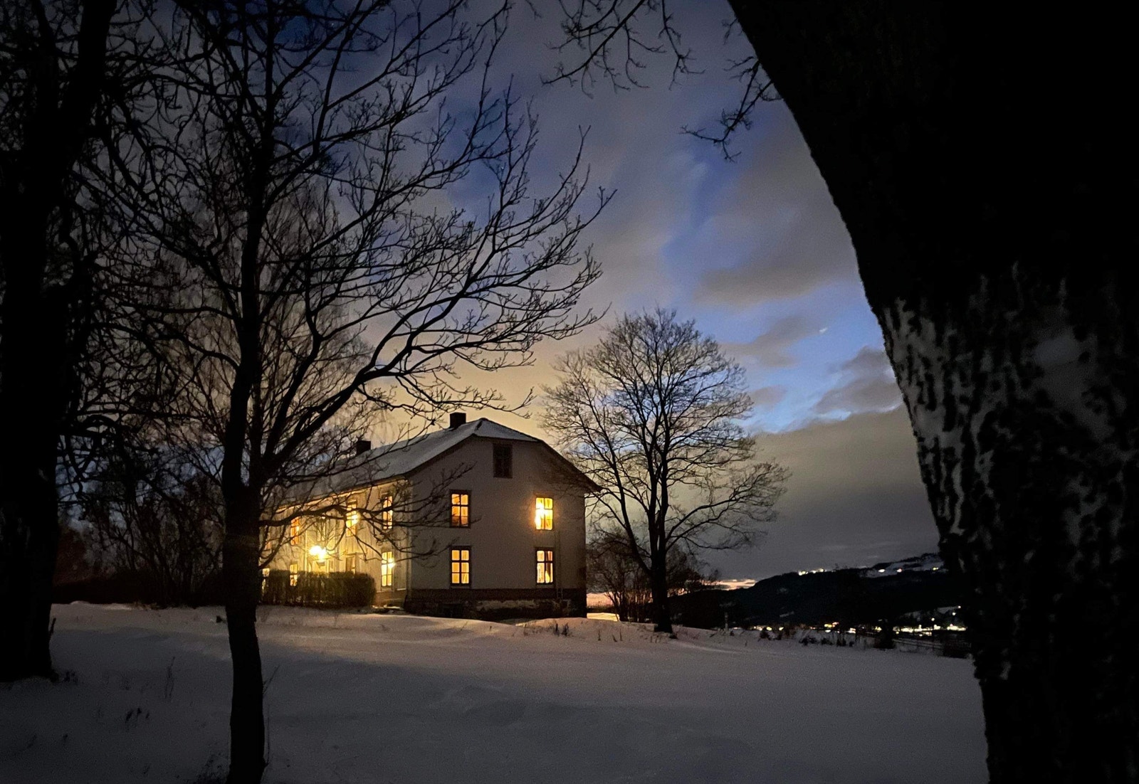 Vinterstemning Galleribilde