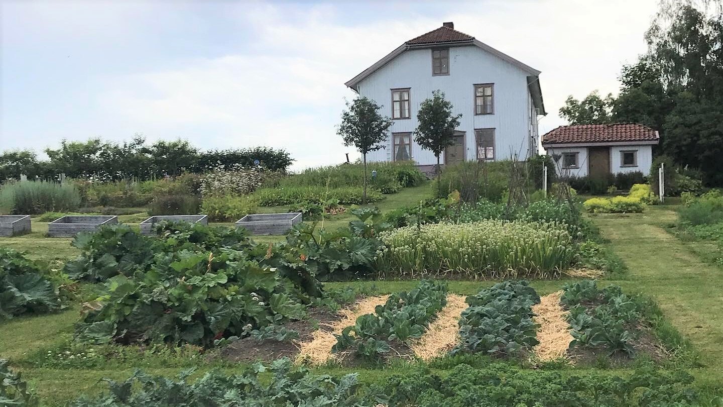 Historisk hus og hage Galleribilde