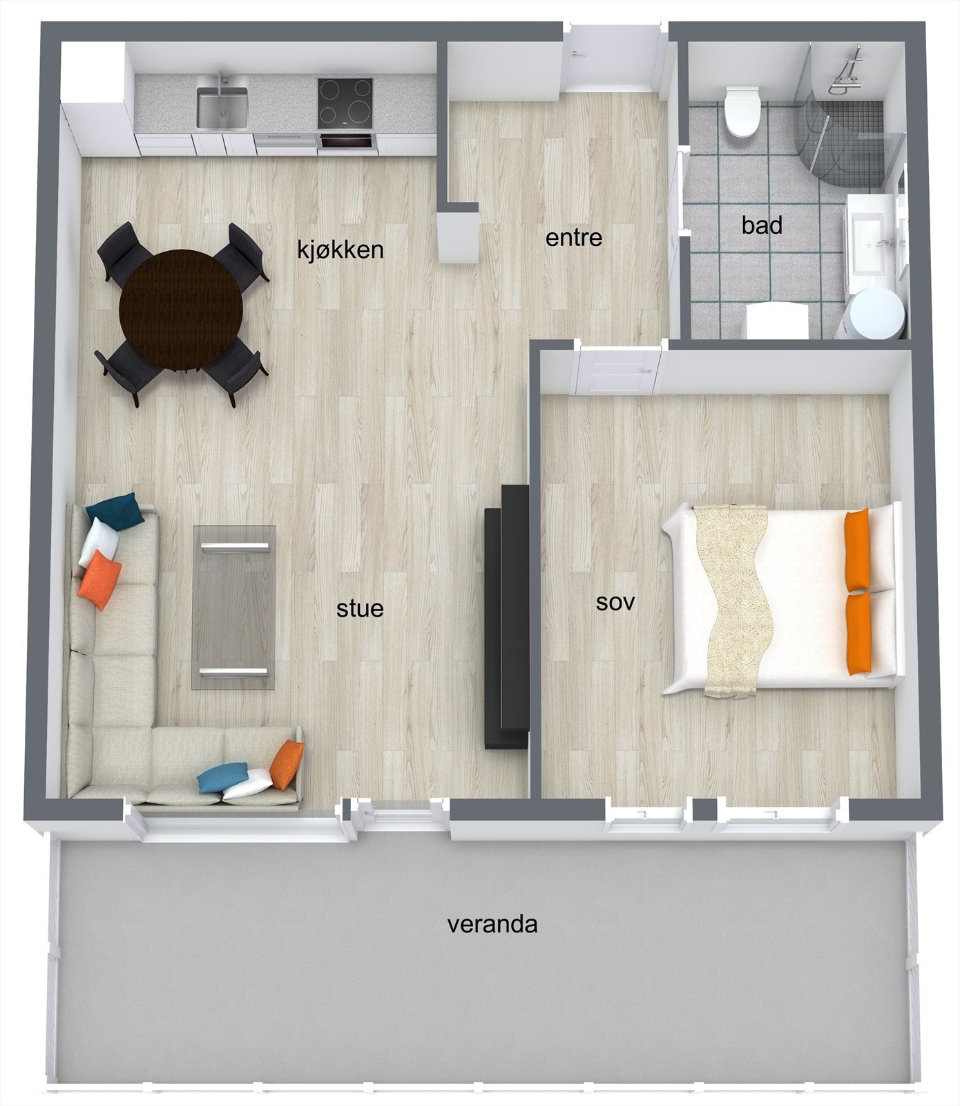 Leilighet 205. Galleribilde