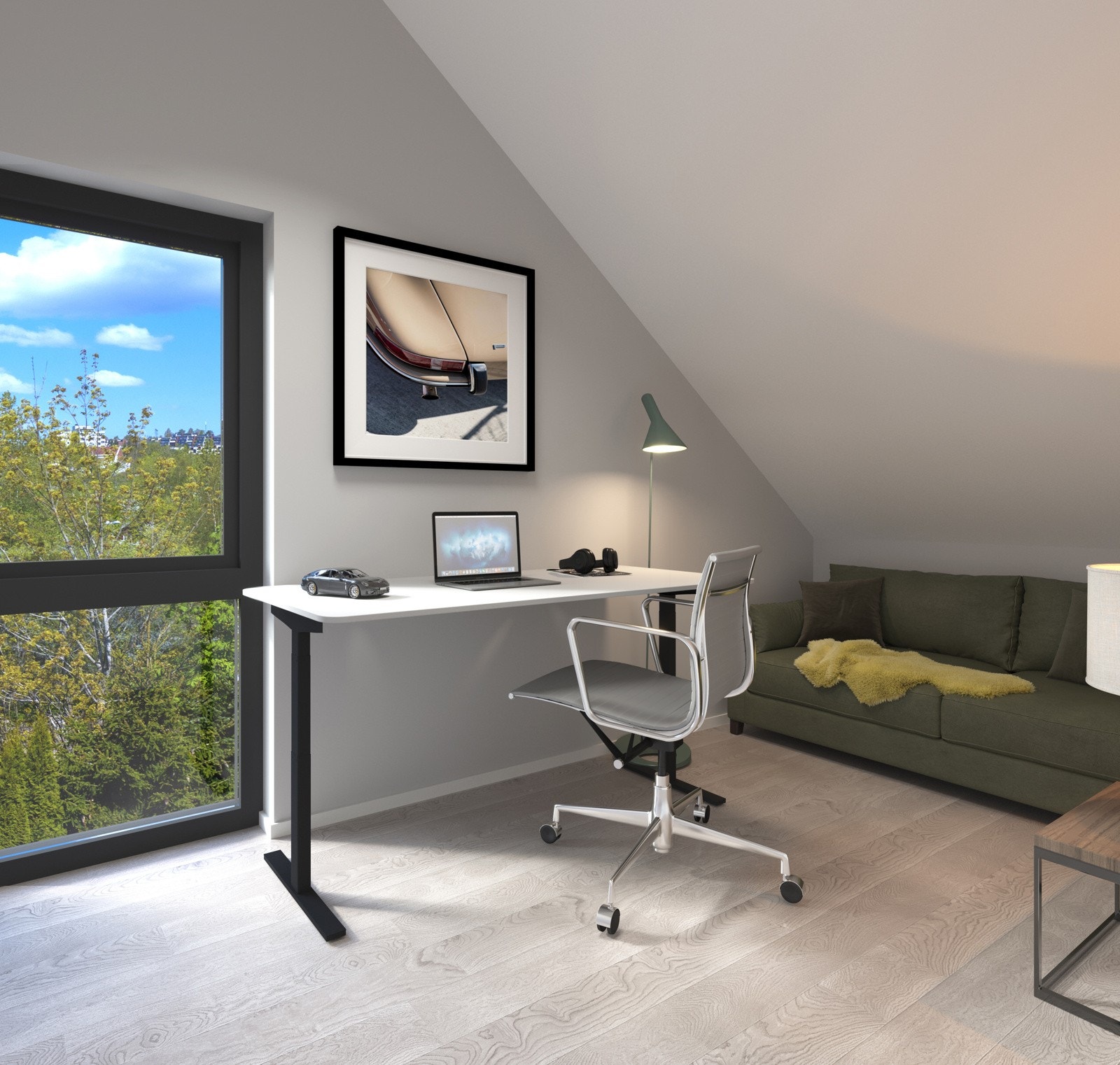 Bildene er av illustrativ art og endelig leveranse vil kunne avvike. Det tas et generelt forbehold om vegetasjon, utsikt osv ifb med prospektet når boligene er ferdigstilt. Galleribilde