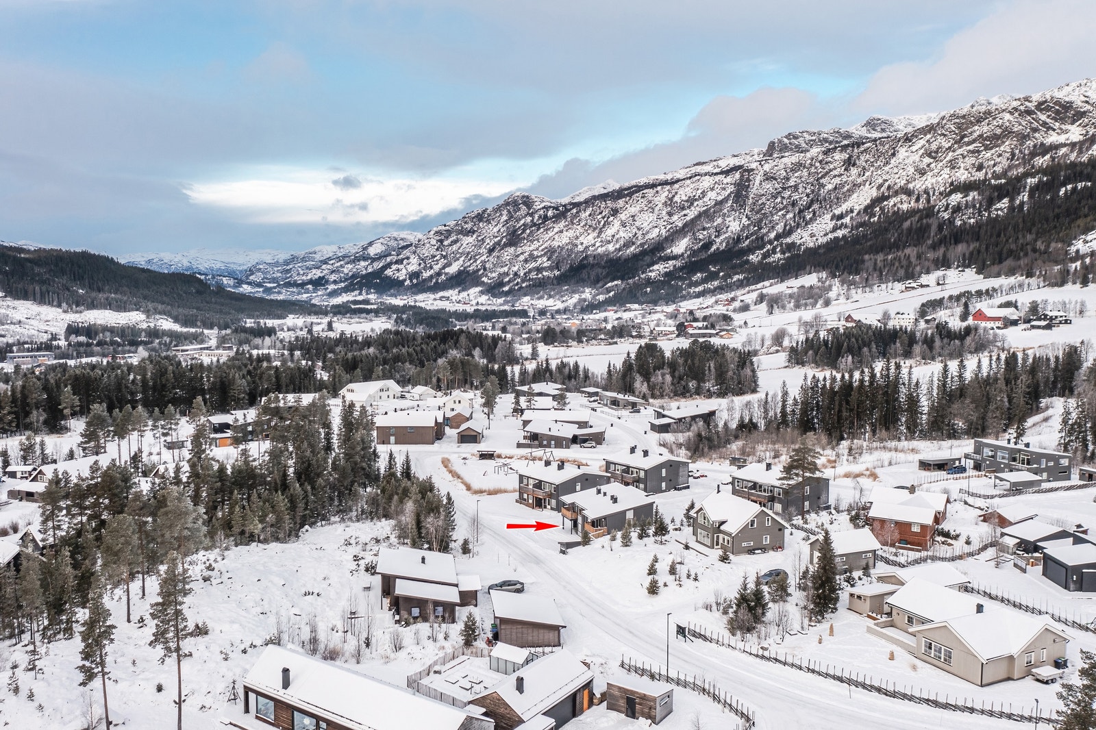 God intern beliggenhet i feltet. Galleribilde