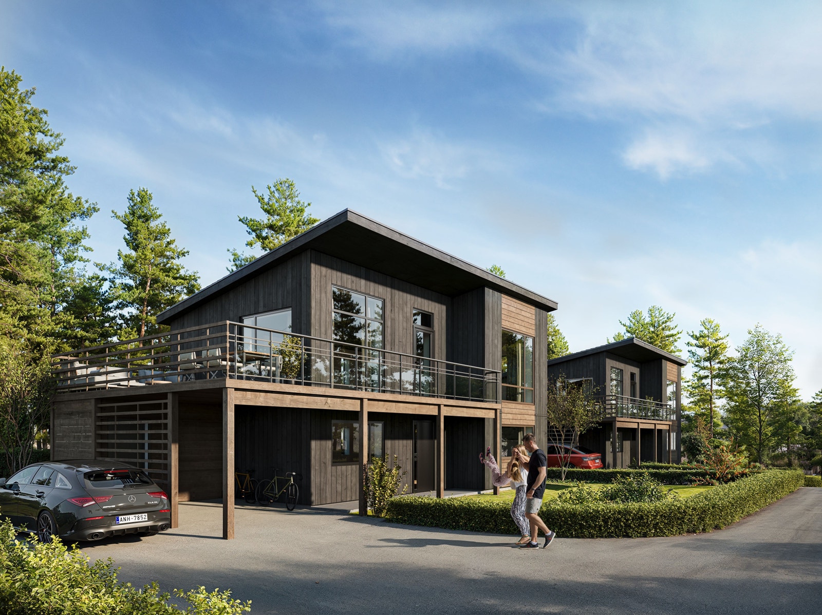 Husene vist på tomtene Galleribilde