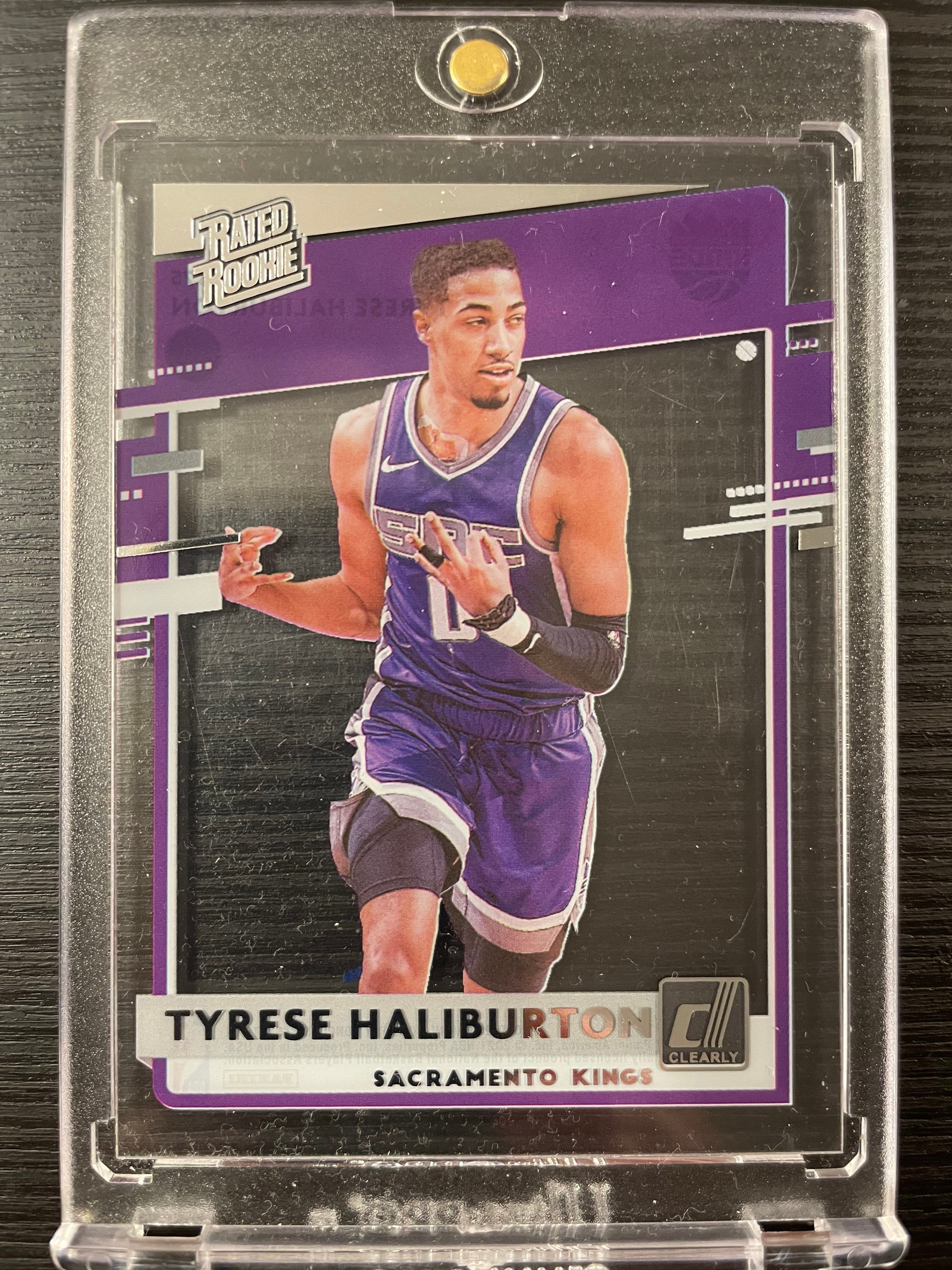 2021-22 Select Tyrese Haliburton Courtside Red store Disco Prizm #22/49 Kings