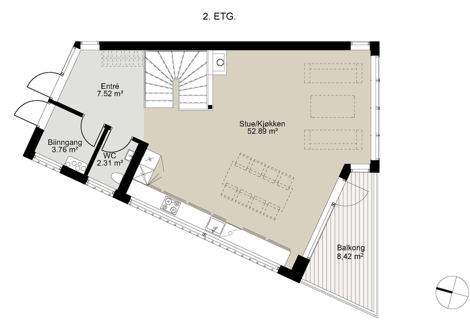 Bolig A 2. etg Galleribilde