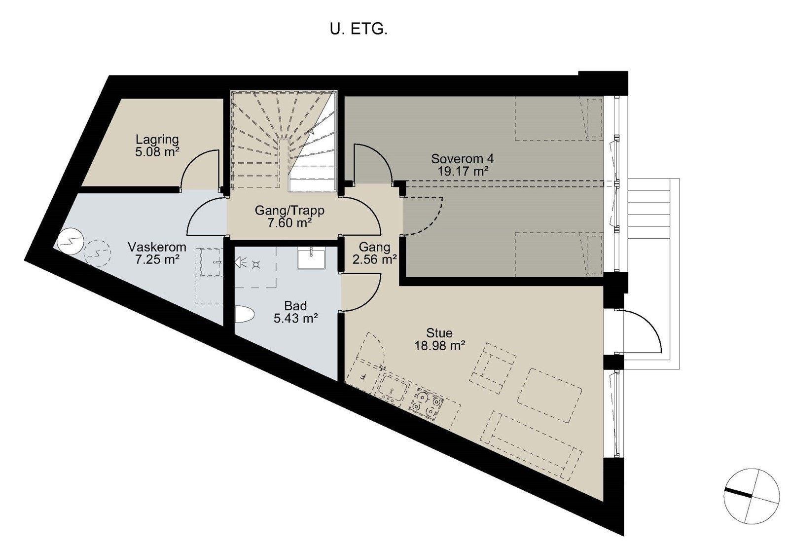 Bolig A U. etg Galleribilde