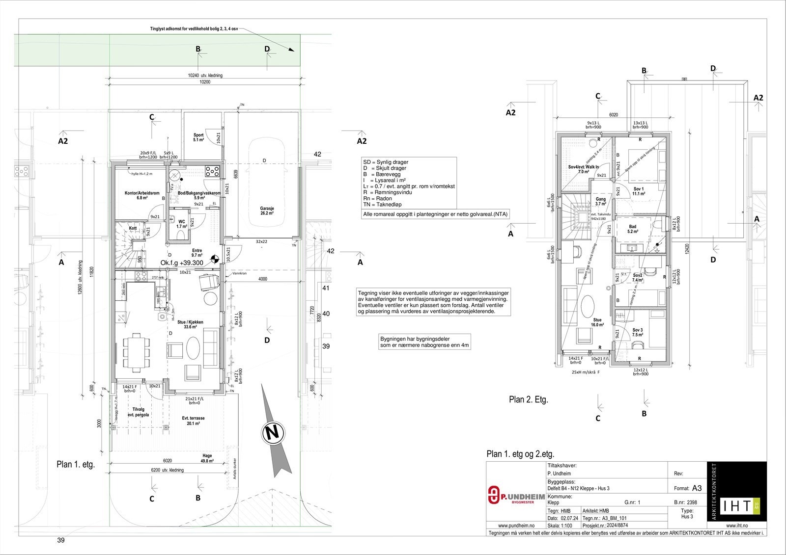 Tegninger Bolig 3 Galleribilde