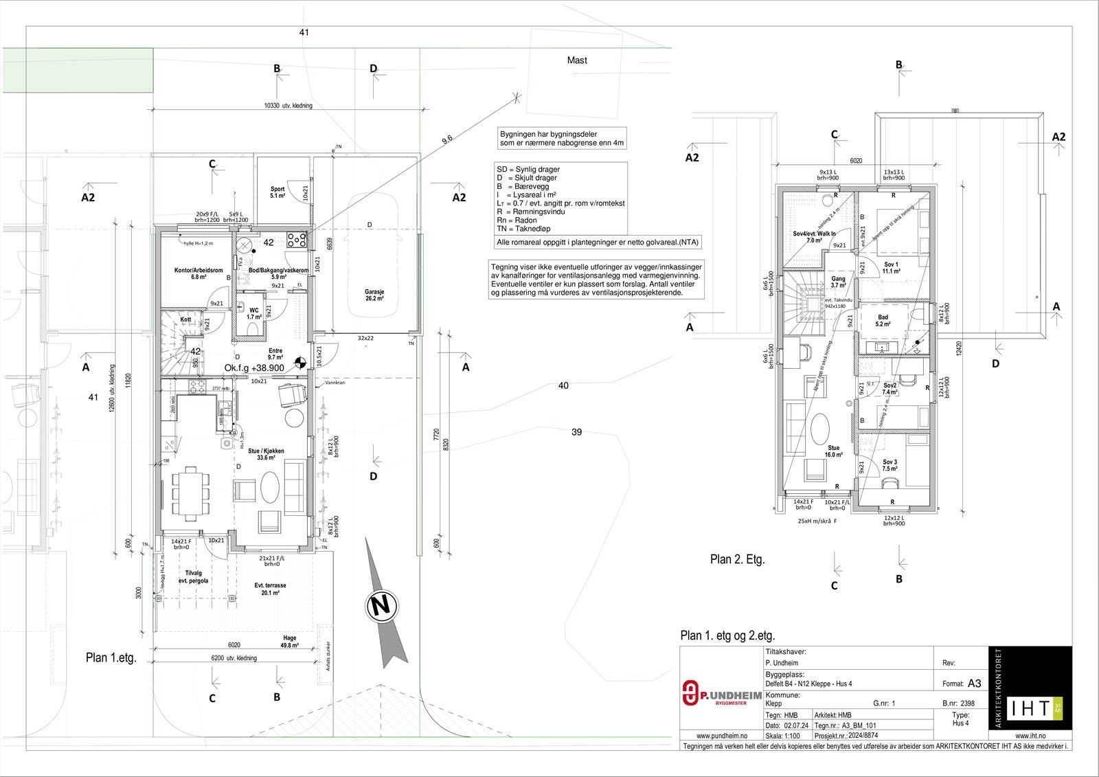 Tegninger Bolig 4 Galleribilde