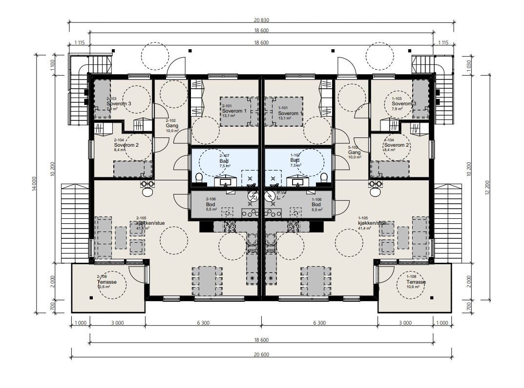 Plantegning Galleribilde