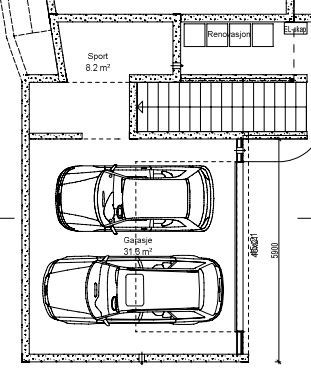 Plantegning, garasje/bod