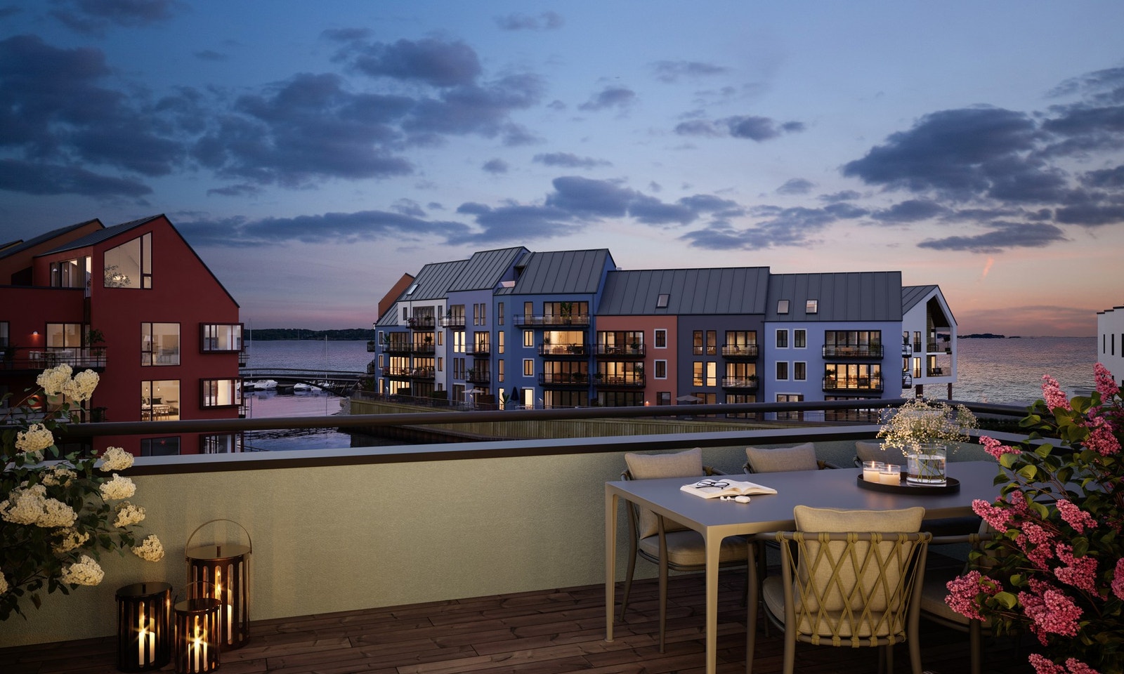 Arkitekten har tegnet sjøhusene slik at du opplever kontakt med sjøen og landskapet fra de aller fleste rommene Galleribilde