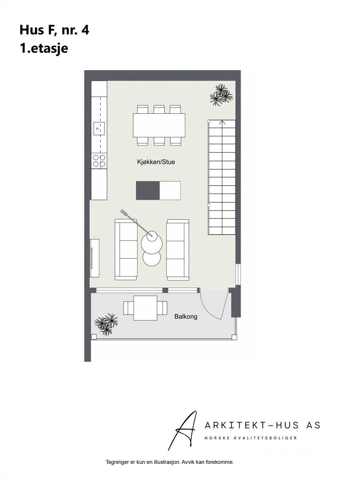 Hus F, nr. 4, 1.etasje Galleribilde