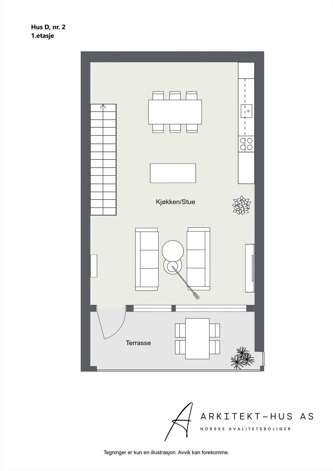 Hus D, nr. 2, 1.etasje Galleribilde