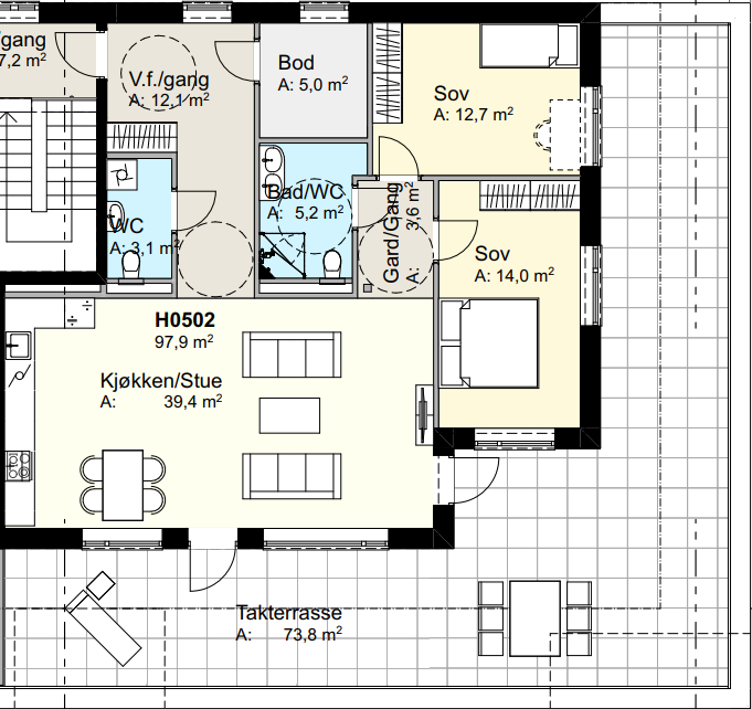 Plantegning H0502 Galleribilde