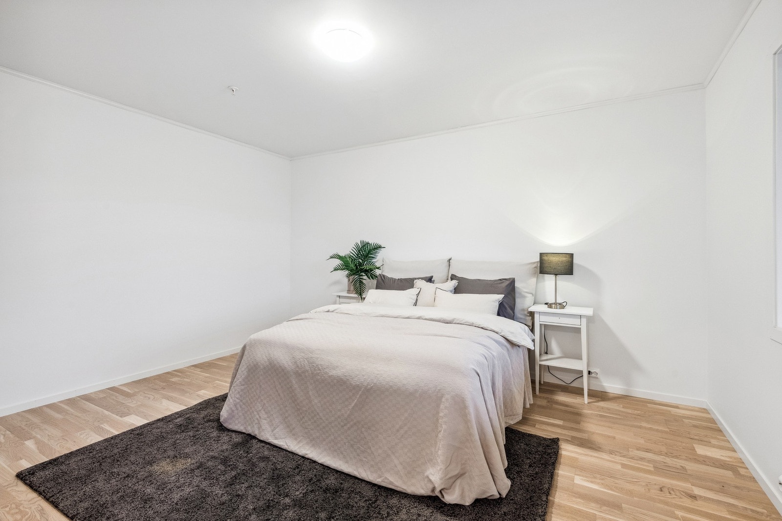 Stort hovedsoverom med god plass til garderobeløsning og dobbeltseng. Galleribilde