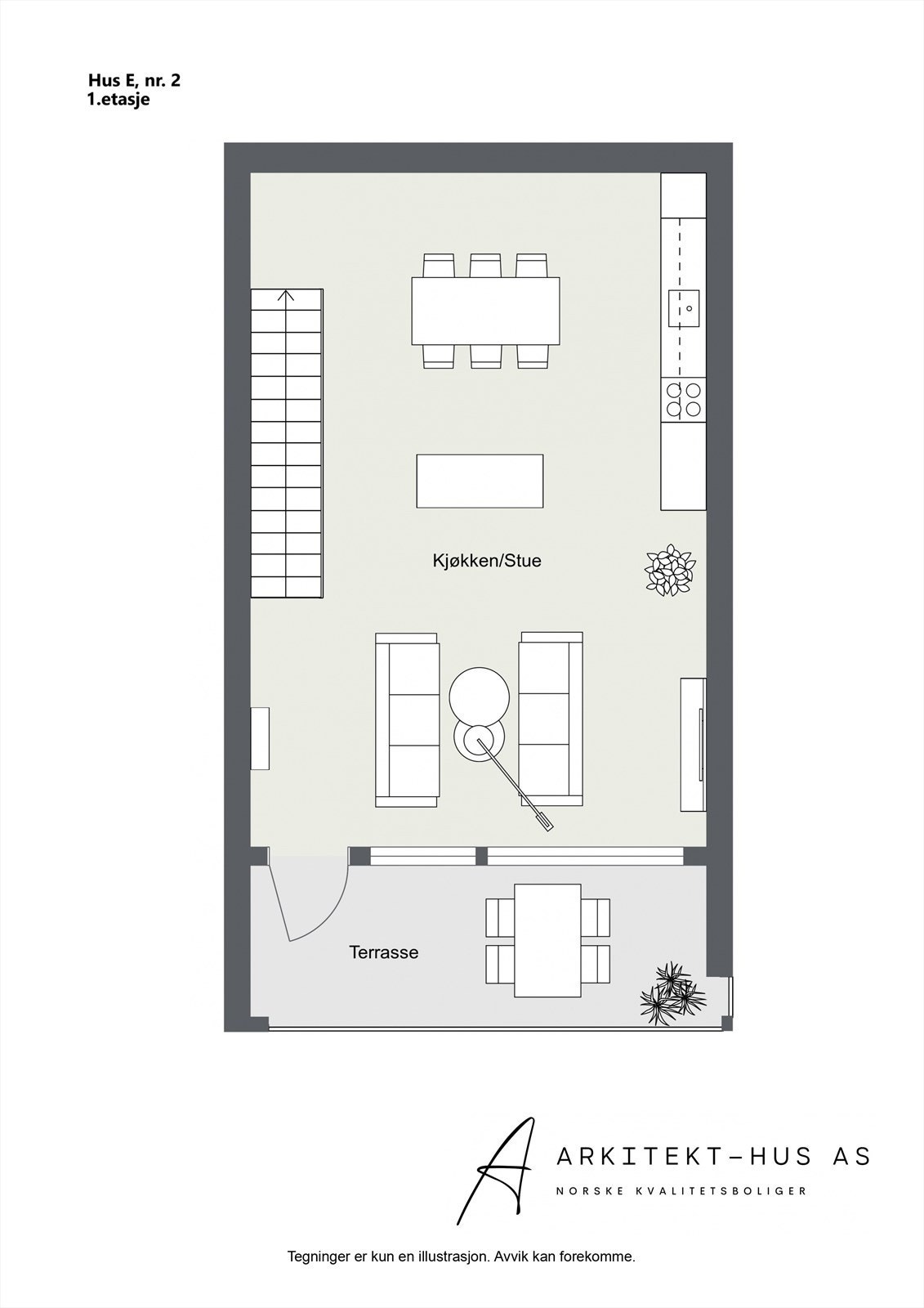 Hus E, nr. 2, 1.etasje Galleribilde