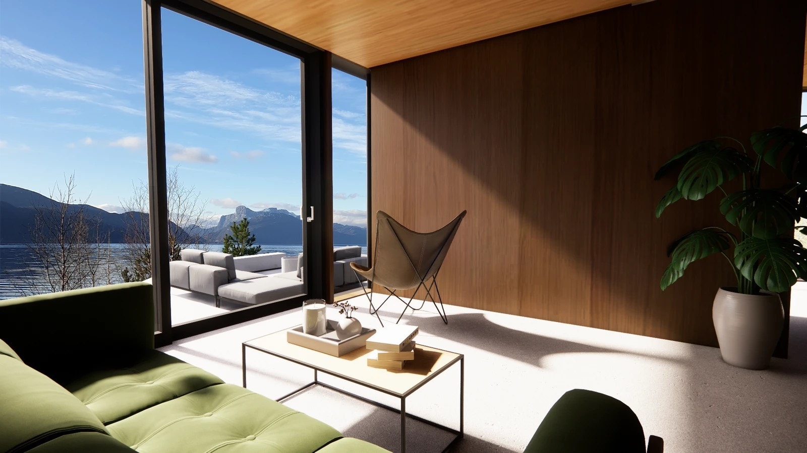 Stue med utsikt (Bildet er kun ment som en illustrasjon) Galleribilde