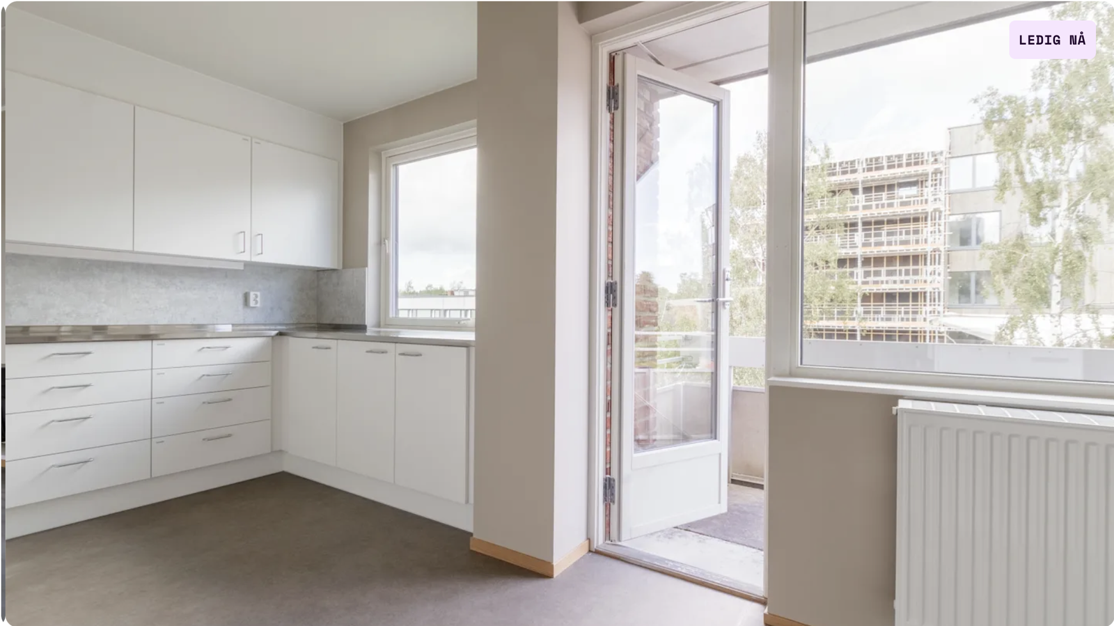 I noen av etasjene er det balkong. Galleribilde