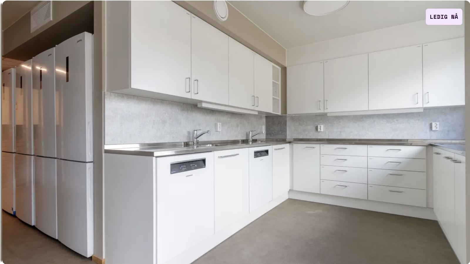 Bilde fra felles kjøkken. Galleribilde