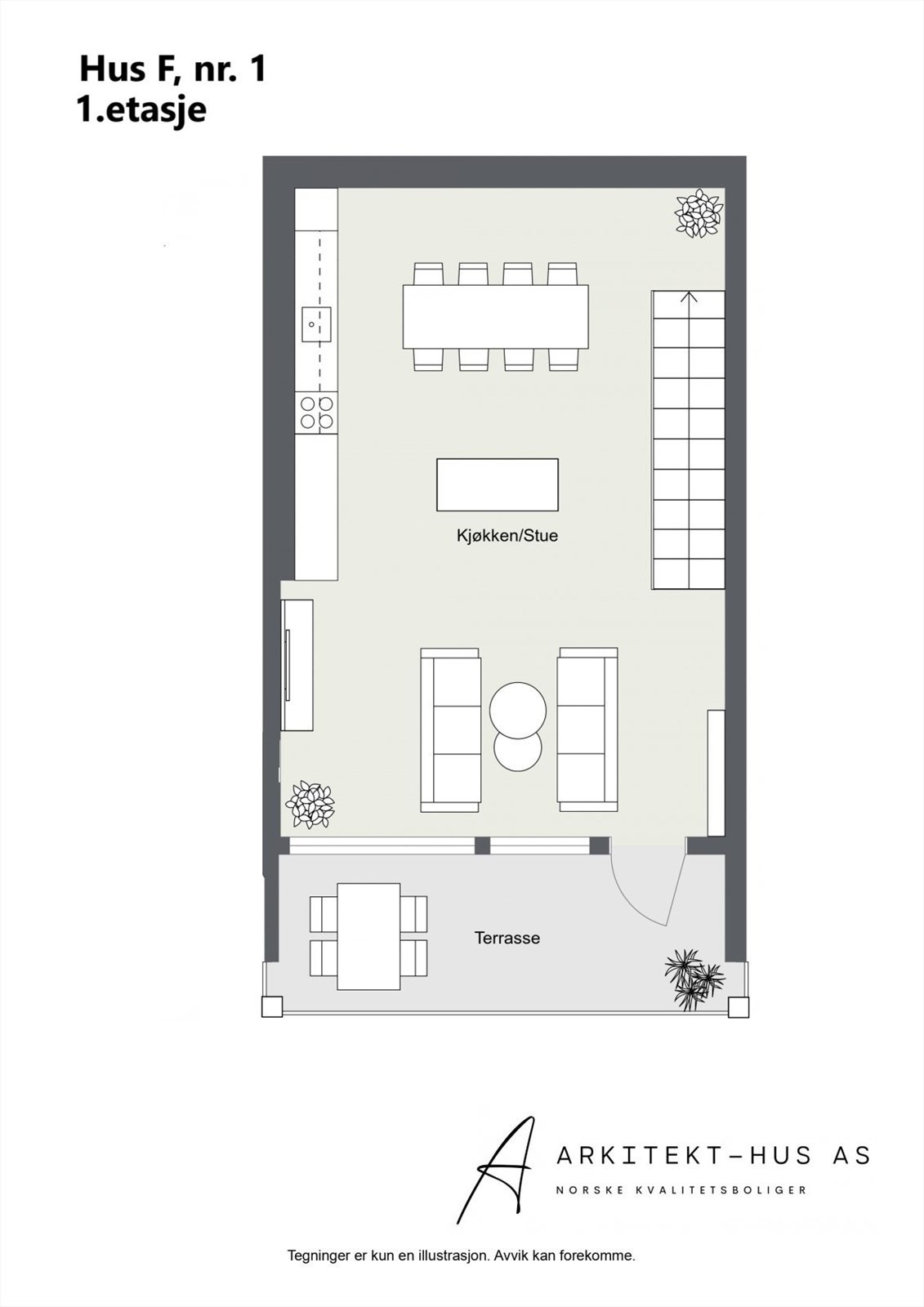 Hus F, nr. 1, 1.etasje Galleribilde