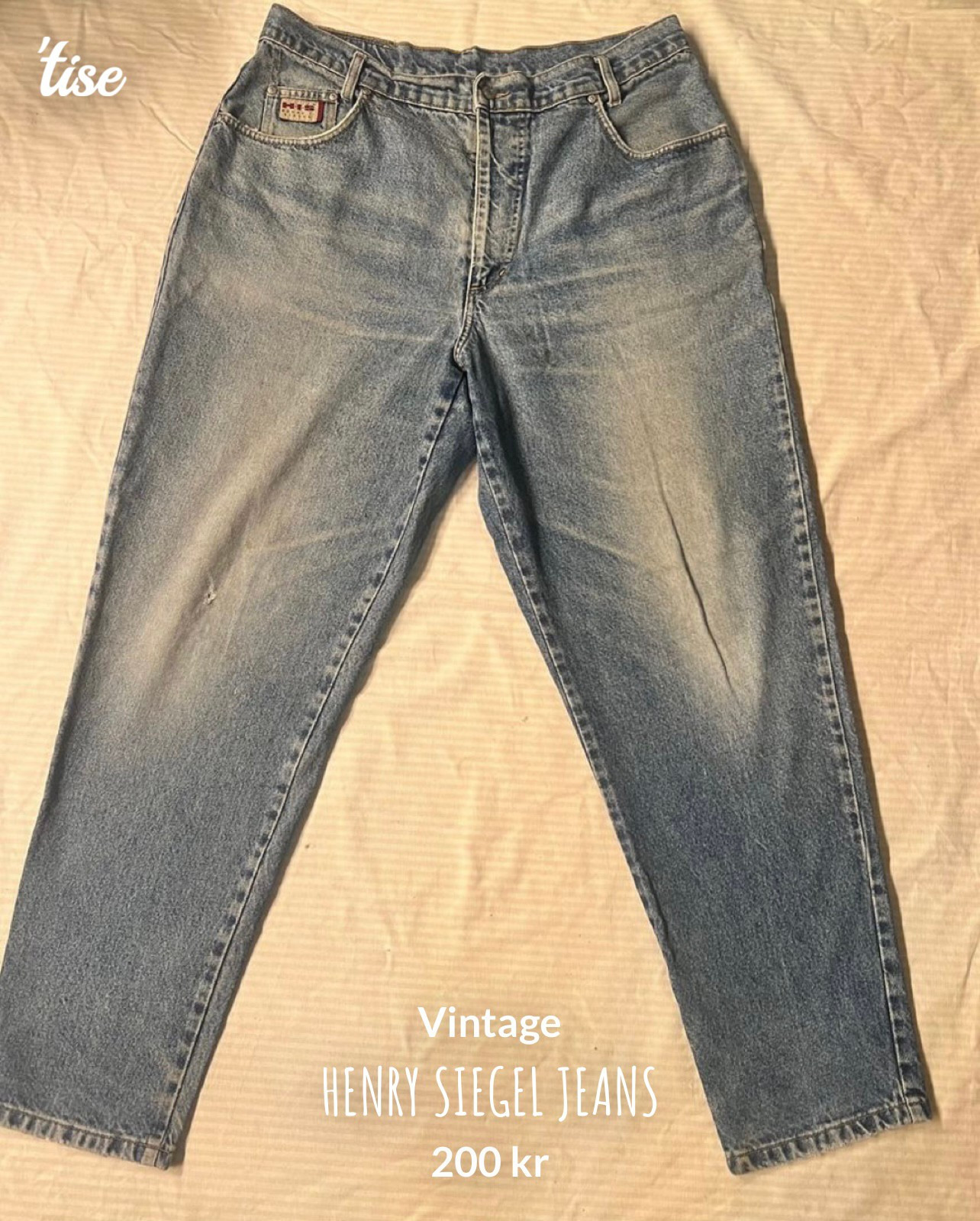 H.I.S sold henry siegel vintage jeans