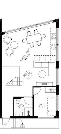Leilighet 2 2.etasje Galleribilde