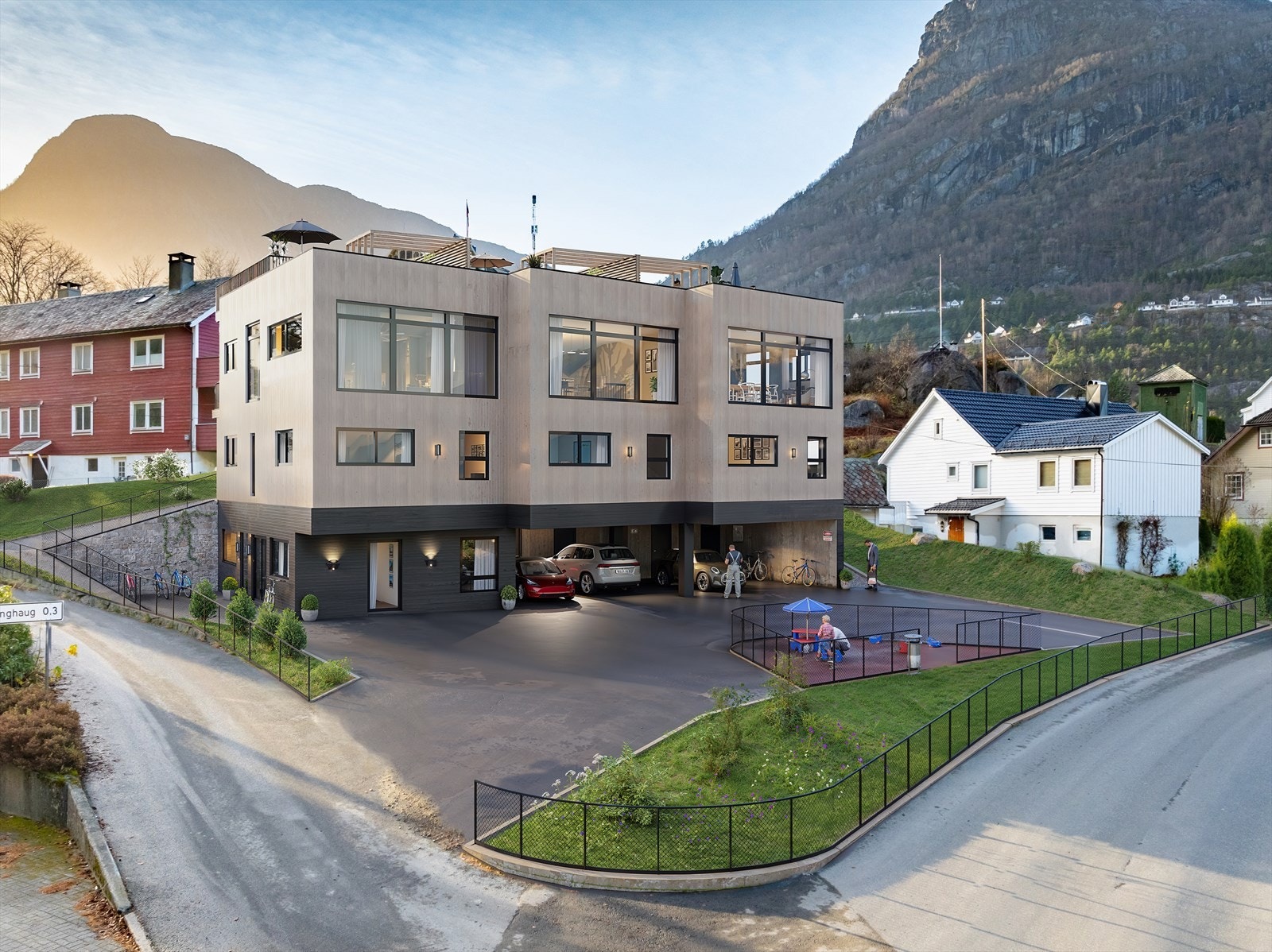 Sentral plassering i veletablert boligområde - Illustrasjon avvik kan forekomme Galleribilde