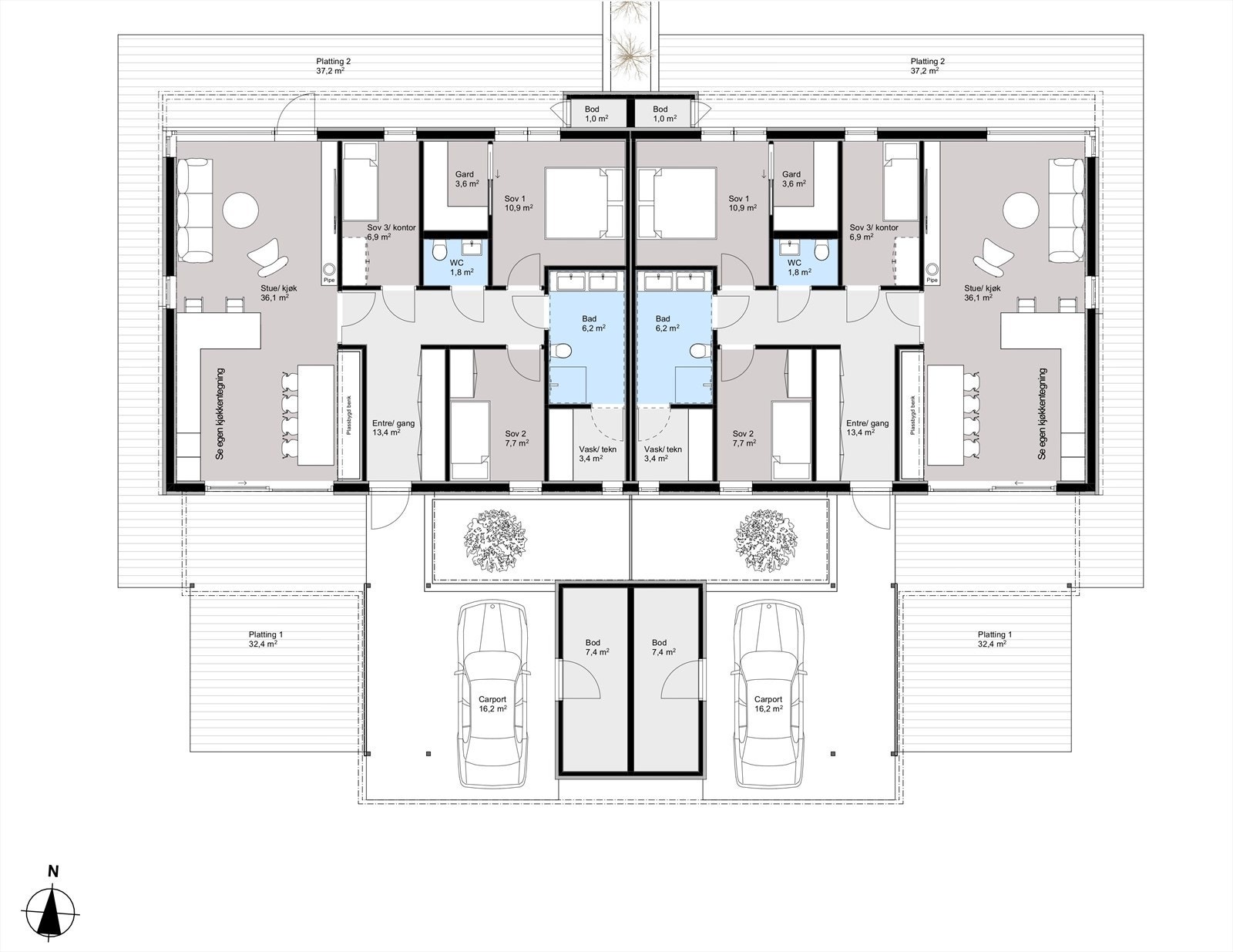 Plantegninger Galleribilde