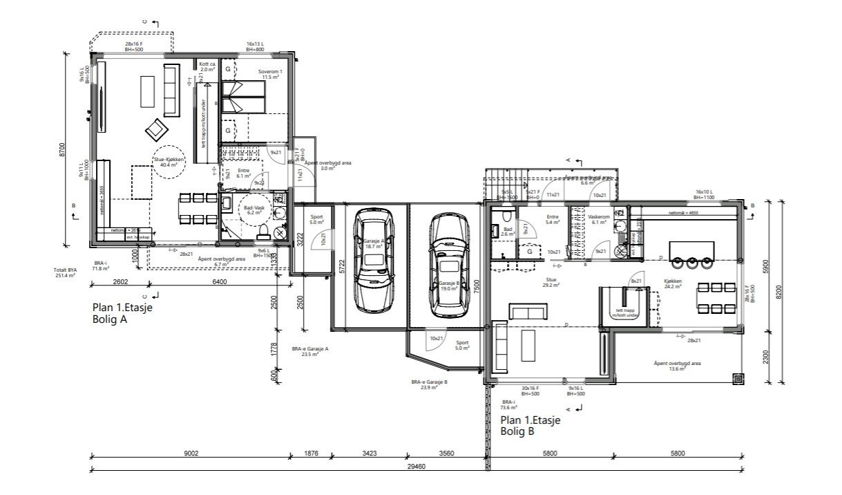 Jåsund Platå - Krabbavik 1 plan Galleribilde
