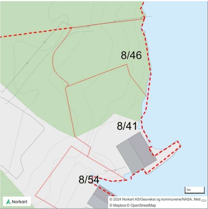 Utsnitt kart slik det er pr i dag Galleribilde